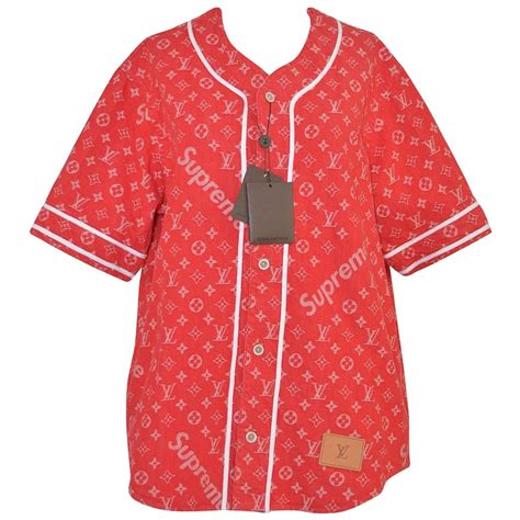 supreme louis vuitton baseball jersey price